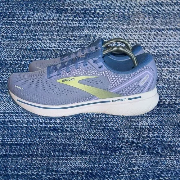 Brooks Ghost 14 Women’s Size 11B Shoes Purple/Dutch/Lime Running Sneakers - Picture 3 of 10
